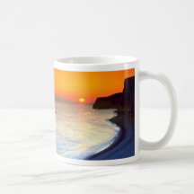 Durdle Tür, Sonnenuntergang, Dorset, England Tee Haferl