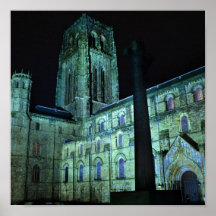 Durham-Kathedrale nachts Poster