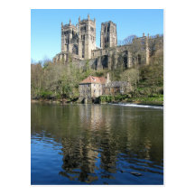 Durhamkathedrale u. -mühle postkarten