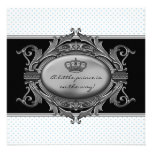Dusche Prinz-Crown Blue Prinz Baby Personalisierte Einladung