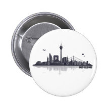 Düsseldorf City Skyline Anstecknadel