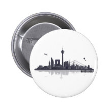Düsseldorf City Skyline Anstecknadel