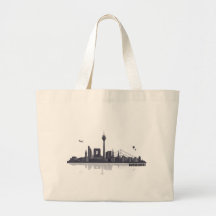 Düsseldorf City Skyline Einkaufstasche