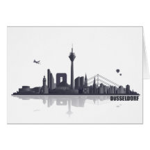 Düsseldorf City Skyline Karten
