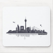 Düsseldorf City Skyline Mousepad