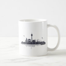 Düsseldorf City Skyline Teetassen