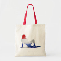 Dutch Girl Silhouette Flag Bag