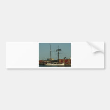 Dutch Schooner In Danish Harbor Bumper Stickers