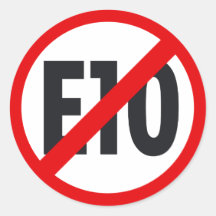 E10 Boykott 3 Runder Aufkleber