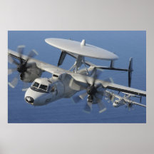 E-2C Hawkeye Flugzeuge Plakatdruck