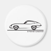 E-Artiges Coupé Jaguars Kühlschrankmagnete