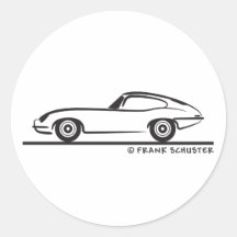 E-Artiges Coupé Jaguars Runder Sticker