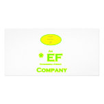 E-F - Envirnomentally freundliches Company1 Photo Karten Vorlage
