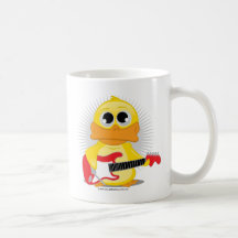 E-Gitarren-Ente Tee Tasse