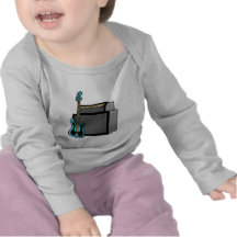 E-Gitarrenbaß und Ampere Shirts