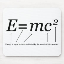 E=MC2 Einsteins Relativitätstheorie Mauspad