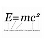 E=MC2 Einsteins Relativitätstheorie Postkarten
