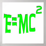 E=MC2 (Grün) Plakate