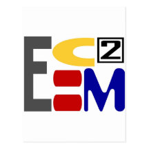 E=MC2 POSTKARTE