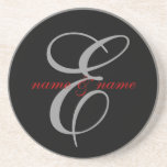 E-Monogramm-Untersetzer