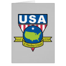 E Pluribus Unum Grußkarte