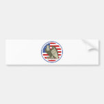 Eagle-amerikanische Flagge Auto Aufkleber