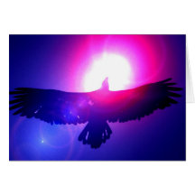 Eagle-Flügel - Eagle im Flug Grußkarte