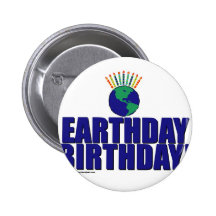 Earthday Geburtstag Anstecknadel