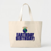 Earthday Geburtstag Leinentasche