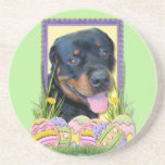 Easter Egg Cookies - Rottweiler - Harley Beverage Coaster