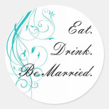 Eat.Drink.Be verheirateter Aufkleber