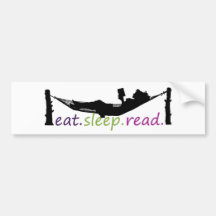 eatsleepread autoaufkleber