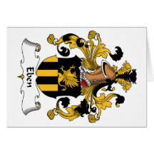 Eben Family Crest Greeting Card