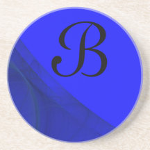 EckSeries-7-Blue Untersetzer des Fraktals--1 von