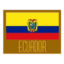 Ecuador-Flagge Postkarten