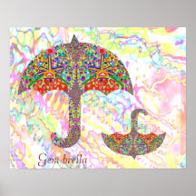 Edelstein-brella Plakatdrucke