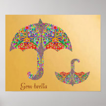 Edelstein-brella Plakatdrucke