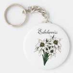 Edelweiss Blumen Schlüsselanhänger