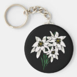 Edelweiss Blumen Schlüsselanhänger