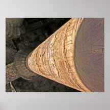 Edfu Tempel-Spalte Plakat
