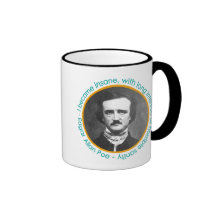 Edgar Allan Poe-Porträt mit Zitat-Becher Kaffeetasse