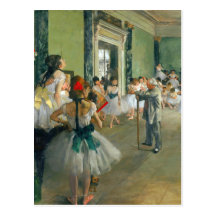 Edgar Degas - Ballett-Klasse Postkarten