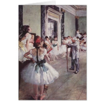 Edgar Degas-Ballett-Lektion Grußkarten