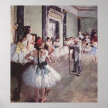 Edgar Degas-Ballett-Lektion Plakate