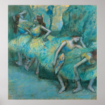 Edgar Degas - Ballett-Tänzer dem Pastell in der Fl Poster