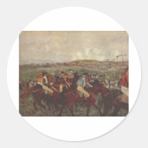 Edgar Degas - Herr-Reiter vor Rennen 1862-80 Stickers