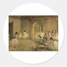 Edgar Degas - Opern-Ballett-Hall-Rue Peletier 1872 Stickers