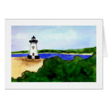 Edgartown Leuchtturm-Gruß-Karte