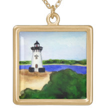 Edgartown Leuchtturm-Martha's Vineyard-Halskette