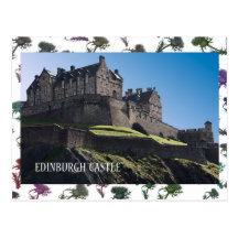 Edinburgh-Schloss-Karte Postkarte